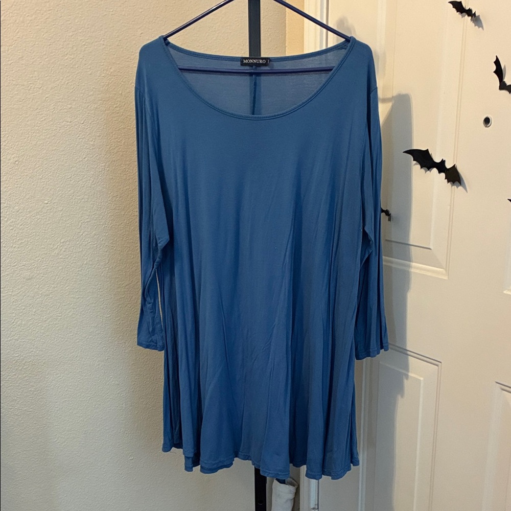 Women's Blue Tunic Top